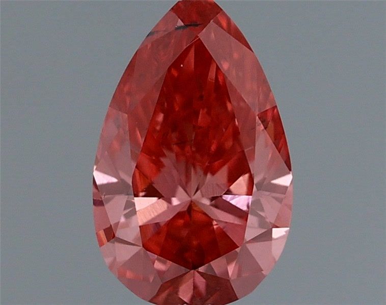 Pear Fancy Vivid Pink Lab-grown Diamond 0.37ct VS2 loose diamond
