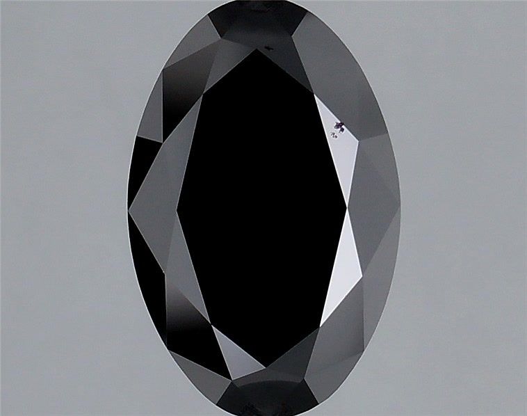 Oval Fancy Black Lab-grown Diamond 2.52ct loose diamond