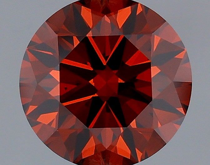 Round Fancy Deep Orange Lab-grown Diamond 1.04ct VS1 loose diamond