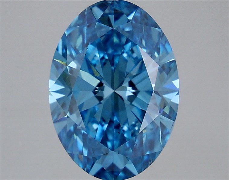 Oval Fancy Vivid Blue Lab-grown Diamond 3.01ct VS2 loose diamond