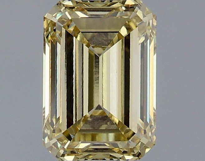 Emerald Fancy Yellow Lab-grown Diamond 1.36ct VS1 loose diamond