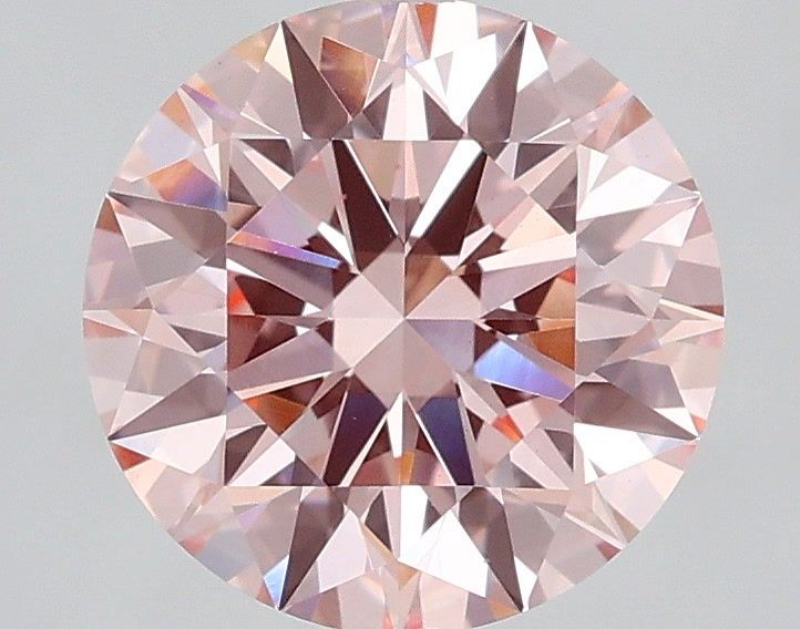 Round Fancy Vivid Pink Lab-grown Diamond 2.05ct VS1 loose diamond