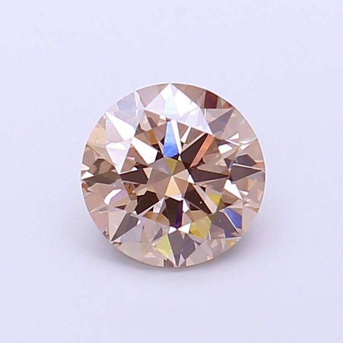 Round Fancy Light Brown Lab-grown Diamond 1.01ct VVS2 loose diamond