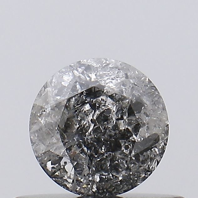 Round Salt And Pepper Natural Diamond 0.41ct I3 loose diamond