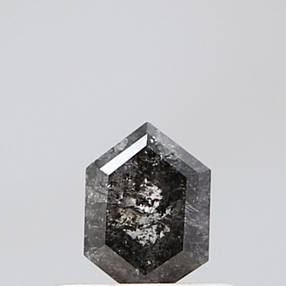 Hexagonal Salt And Pepper Natural Diamond 0.41ct VS1 loose diamond