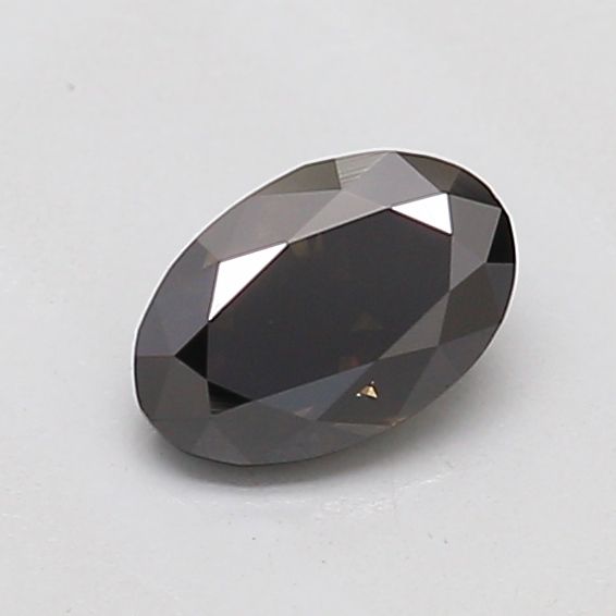 Oval Fancy Deep Black Lab-grown Diamond 0.41ct VS2 loose diamond