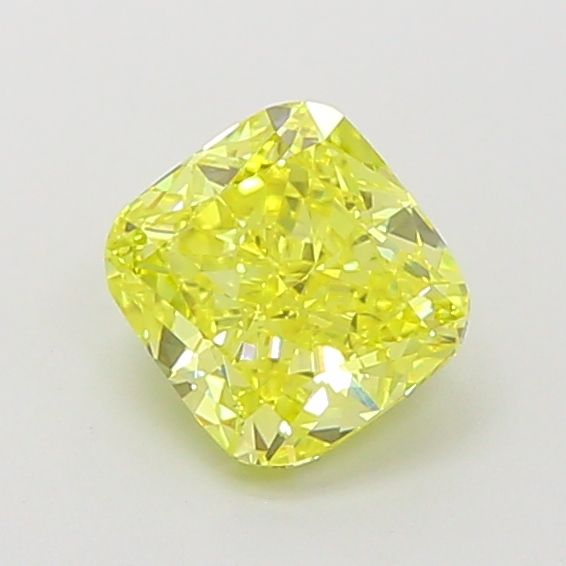 Cushion Fancy Vivid Yellow Lab-grown Diamond 1.19ct VS1 loose diamond