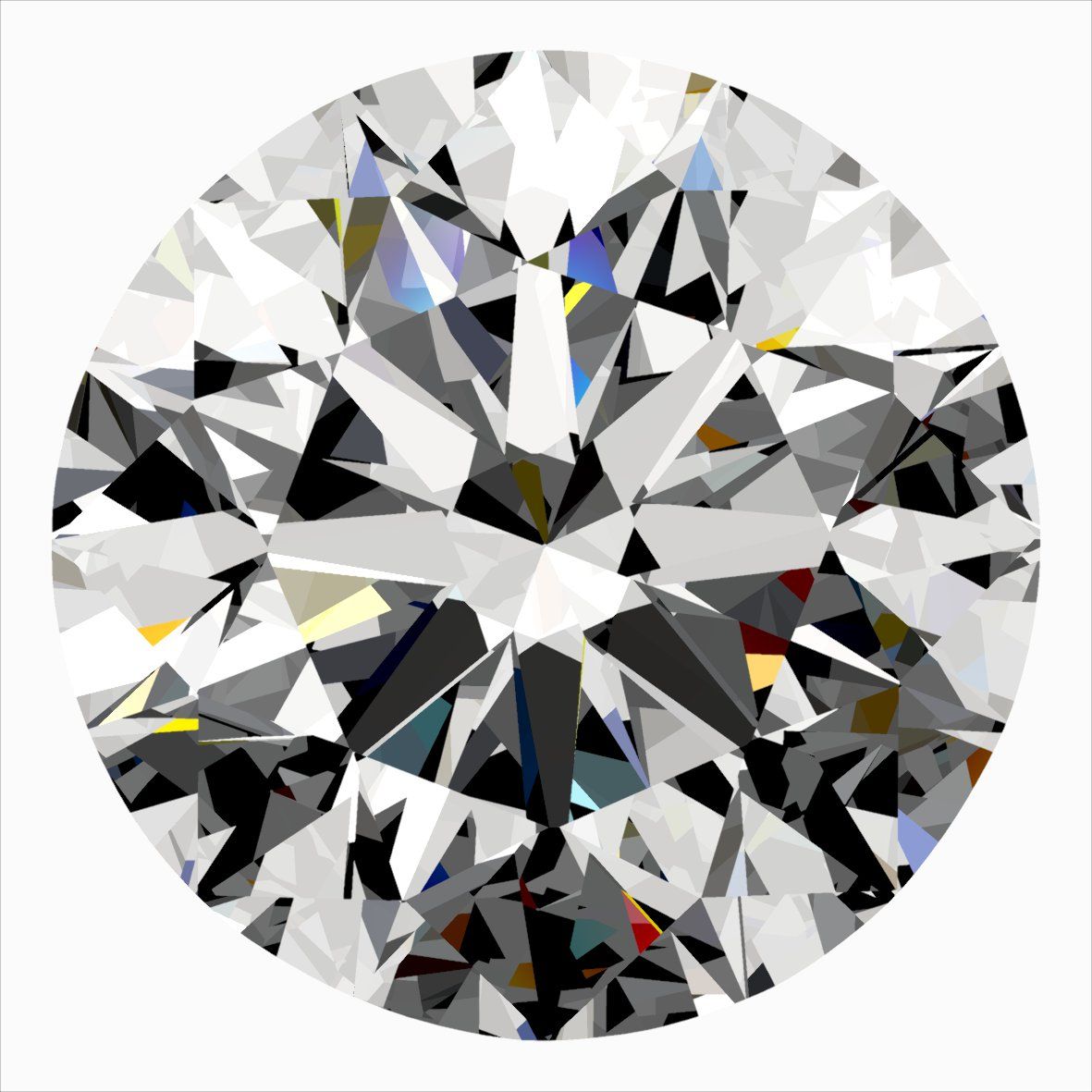 Round Natural Diamond 0.41ct E VS2