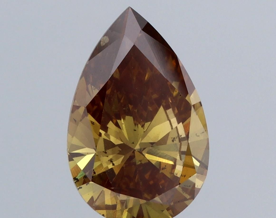 Pear Brown Lab-grown Diamond 2.26ct SI1 loose diamond