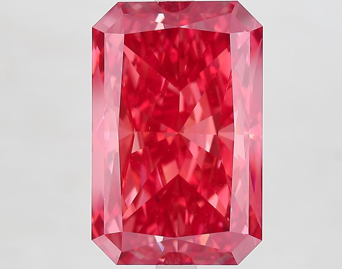 Radiant Fancy Vivid Red Lab-grown Diamond 7.5ct VS1 loose diamond