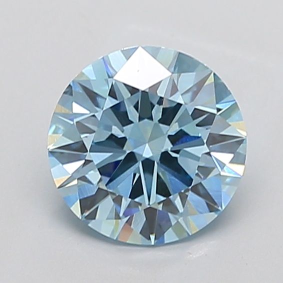 Round Fancy Vivid Blue Lab-grown Diamond 2.31ct VS1 loose diamond