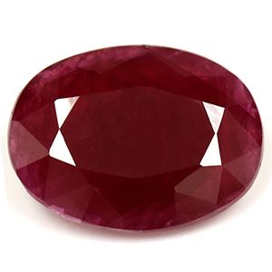 Oval Red Ruby 2.94ct loose gemstone