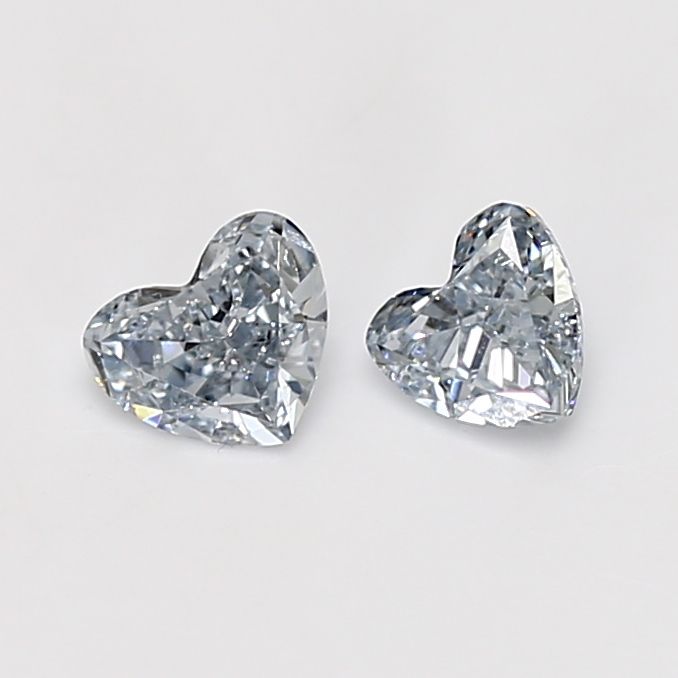Heart Fancy Blue Natural Diamond 0.27ct VVS1 loose diamond