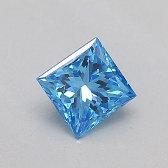 Princess Fancy Vivid Blue Lab-grown Diamond 0.2ct VS2 loose diamond
