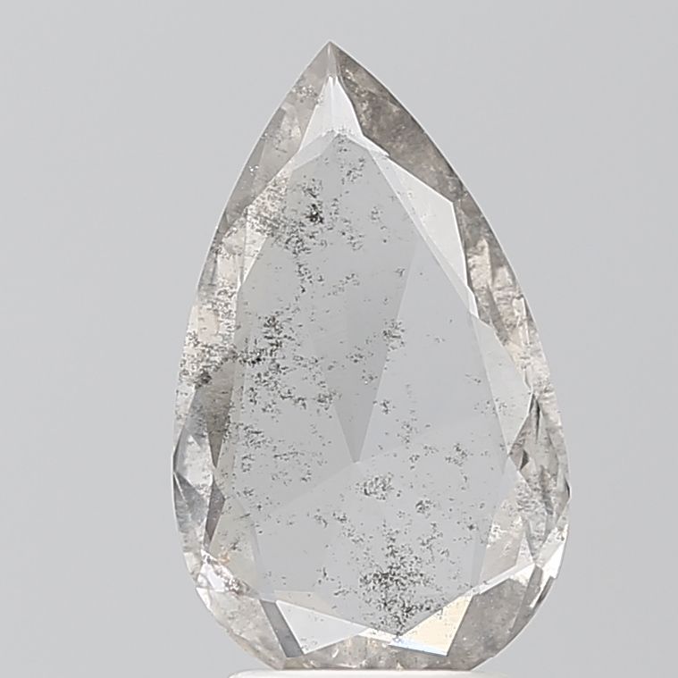 Pear Salt And Pepper Lab-grown Diamond 1.23ct I2 loose diamond