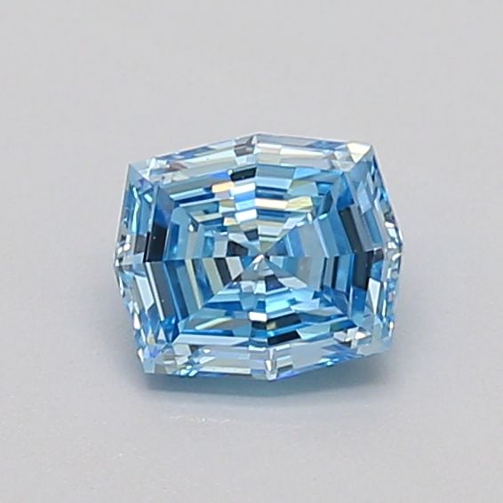 Octagonal Fancy Vivid Blue Lab-grown Diamond 0.51ct VS1 loose diamond