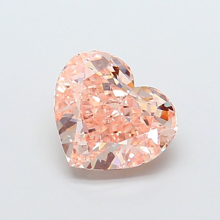 Heart Fancy Intense Orange Pink Lab-grown Diamond 2.05ct VVS2 loose diamond