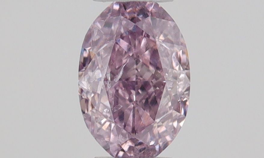 Oval Fancy Intense Purple Pink Natural Diamond 0.2ct SI2 loose diamond