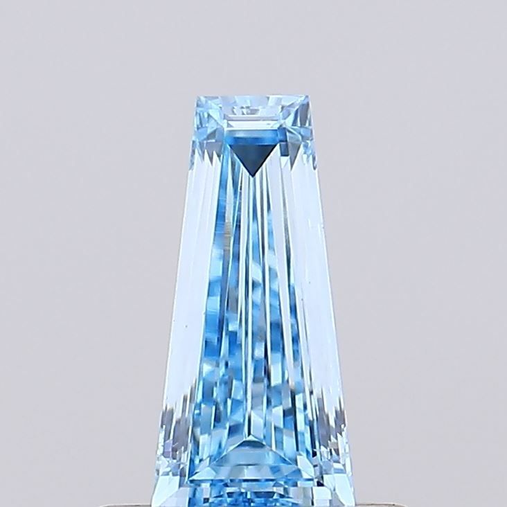 Tapered Baguette Fancy Vivid Blue Lab-grown Diamond 0.29ct VS1 loose diamond