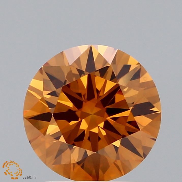 Round Fancy Brown Lab-grown Diamond 2.01ct VVS2 loose diamond