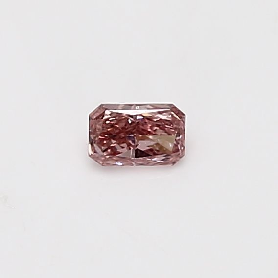 Radiant Fancy Intense Orangey Pink Natural Diamond 0.14ct loose diamond