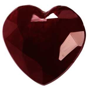 Heart Red Ruby 1.65ct loose gemstone