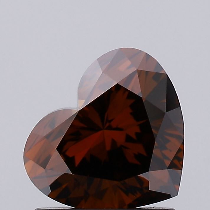 Heart Fancy Deep Orange Lab-grown Diamond 1.07ct VS1 loose diamond