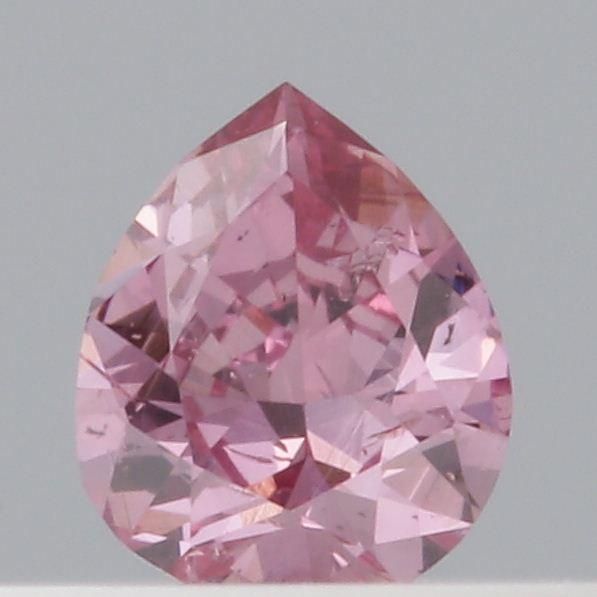 Pear Fancy Deep Pink Natural Diamond 0.1ct loose diamond