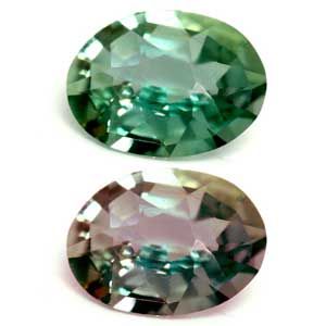 Oval Green Alexandrite 0.2ct loose gemstone