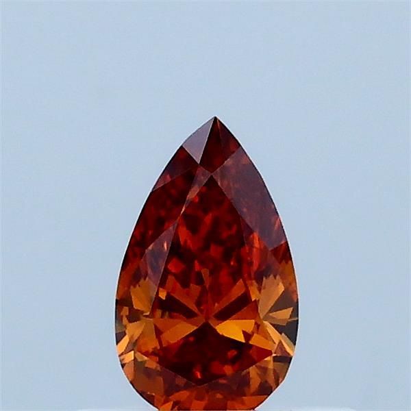 Pear Fancy Vivid Orange Lab-grown Diamond 0.32ct VS1 loose diamond