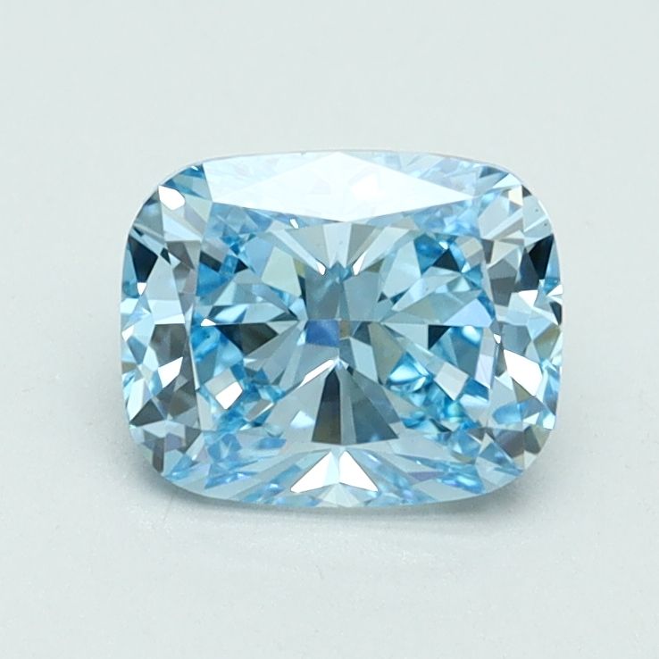 Cushion Fancy Vivid Blue Lab-grown Diamond 1ct VS1 loose diamond