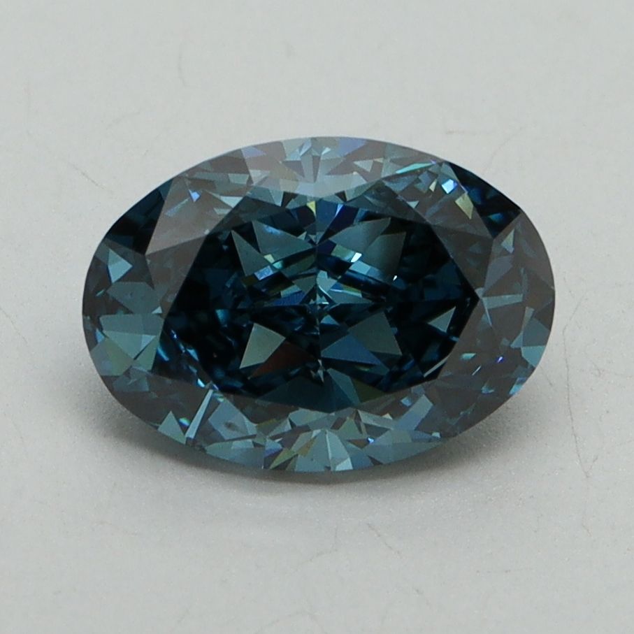 Oval Fancy Vivid Blue Lab-grown Diamond 1.6ct VS2 loose diamond