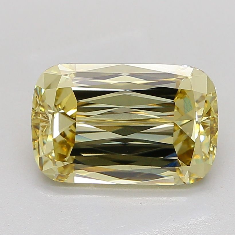 Cushion Fancy Light Yellow Lab-grown Diamond 5.07ct VVS2 loose diamond