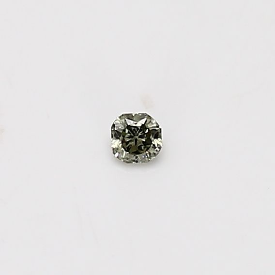 Cushion Fancy Grayish Yellowish Green Natural Diamond 0.04ct loose diamond