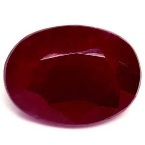 Oval Red Ruby 3.41ct loose gemstone