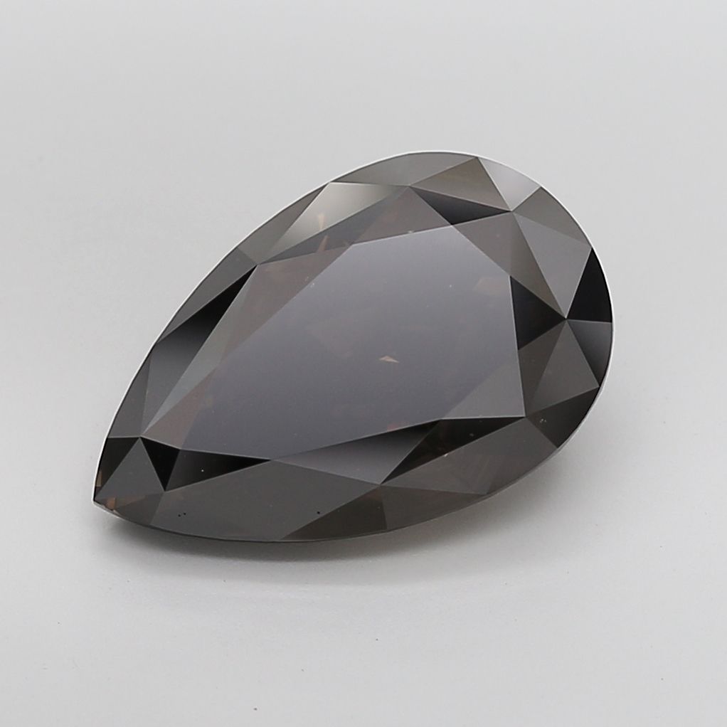 Pear Fancy Black Lab-grown Diamond 8.7ct loose diamond