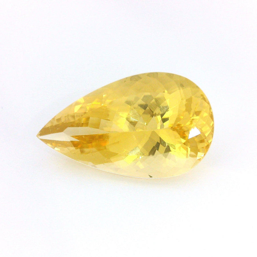 Pear Yellow Heliodor 15.48ct loose gemstone