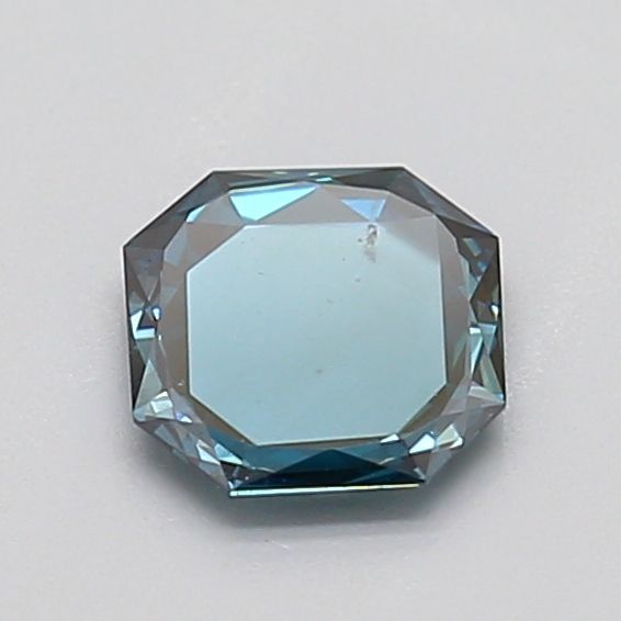 Octagonal Fancy Vivid Greenish Blue Lab-grown Diamond 0.52ct VS2 loose diamond