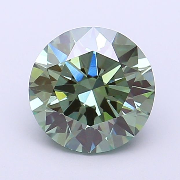 Round Fancy Vivid Green Lab-grown Diamond 1.6ct VS1 loose diamond