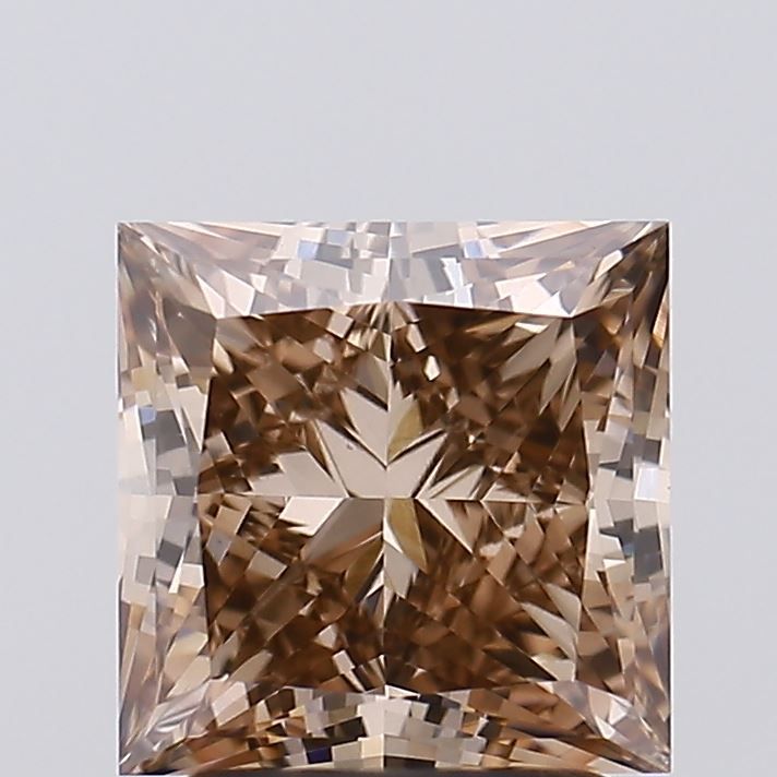 Princess Fancy Brown Lab-grown Diamond 2.52ct VS1 loose diamond