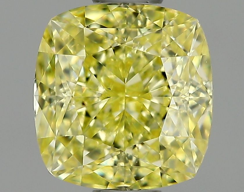Cushion Yellow Natural Diamond 1.01ct VS2 loose diamond