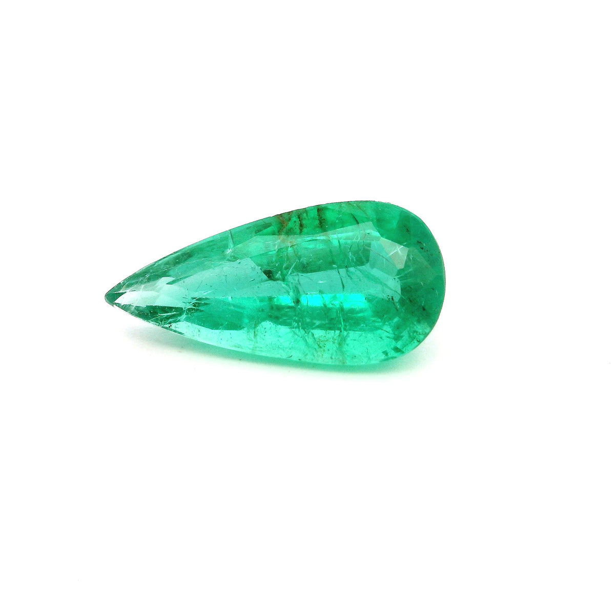 Pear Green Emerald 1.56ct loose gemstone
