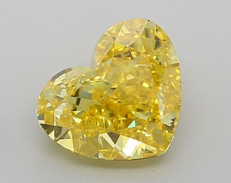 Heart Fancy Vivid Yellow Lab-grown Diamond 1.03ct VS1 loose diamond