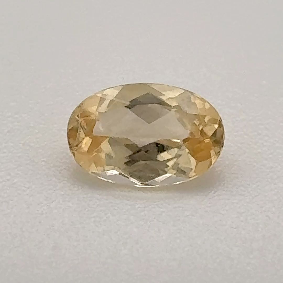 Oval Yellow Topaz 0.61ct loose gemstone