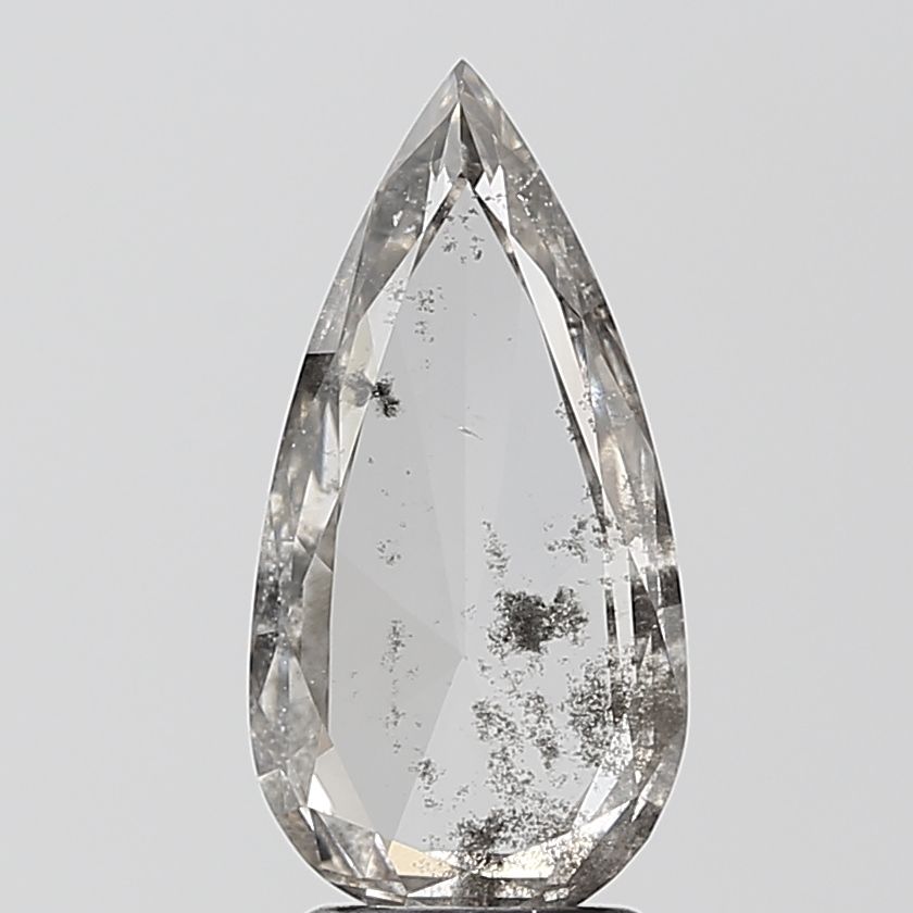 Pear Salt And Pepper Lab-grown Diamond 1.94ct I1 loose diamond