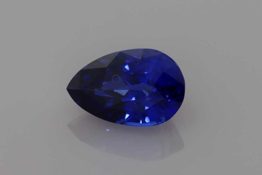 Pear Blue Sapphire 3.04ct loose gemstone
