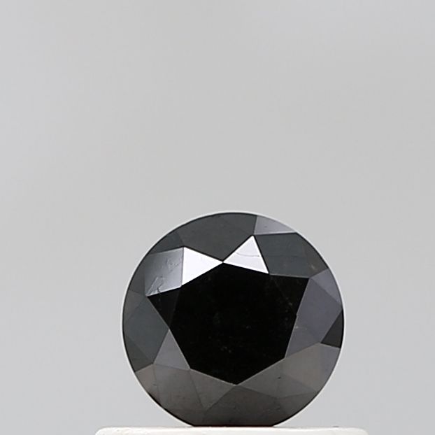 Round Black Natural Diamond 0.52ct VS1 loose diamond