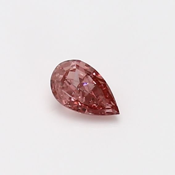 Pear Fancy Pinkish Orange Natural Diamond 0.25ct I1 loose diamond