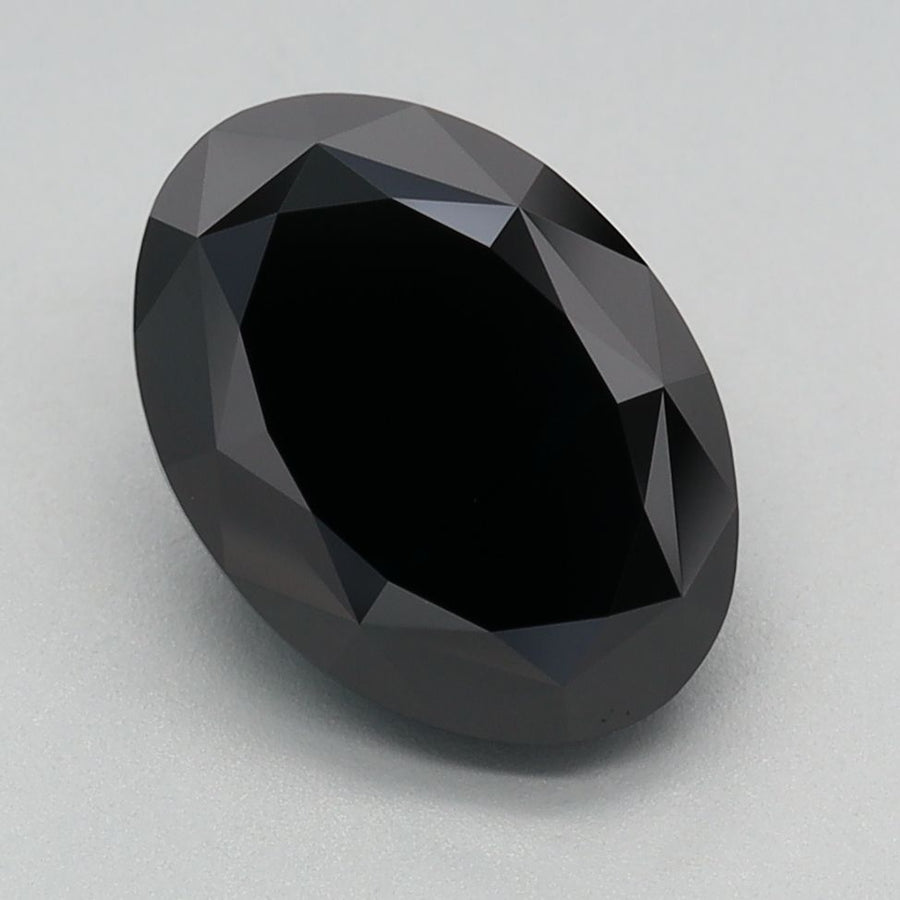Oval Fancy Black Lab-grown Diamond 2.71ct VVS2 loose diamond