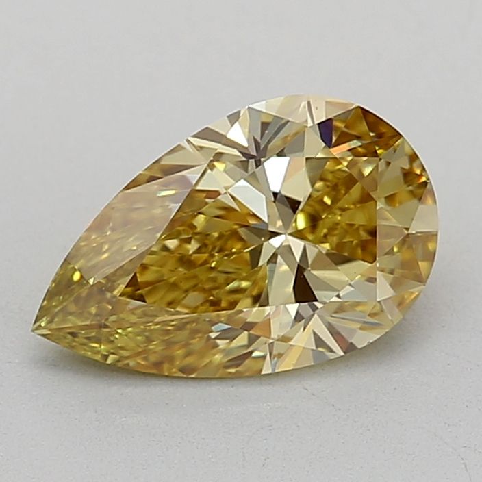 Pear Fancy Intense Yellow Lab-grown Diamond 1ct VS2 loose diamond